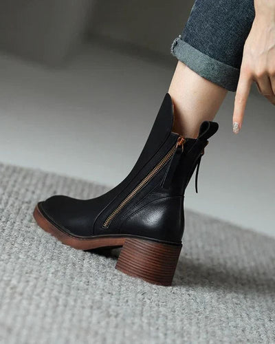 Grace - Leather ankle boots