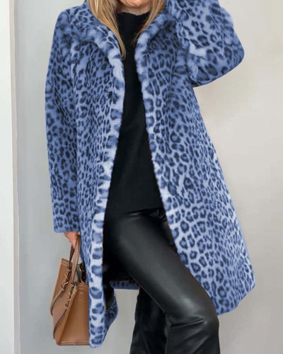 Leah | Leopard Long Soft Jacket