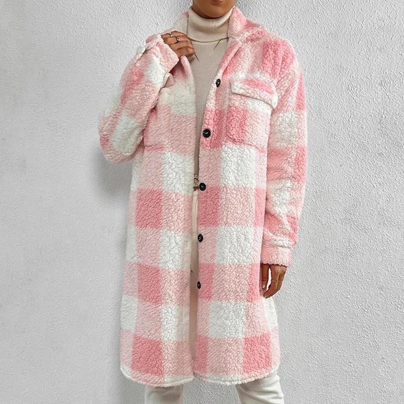 Nessa | Plaid Fleece Coat