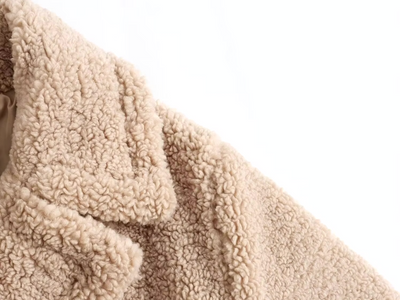 Ellie | Long Fleece Wool-Blend Coat