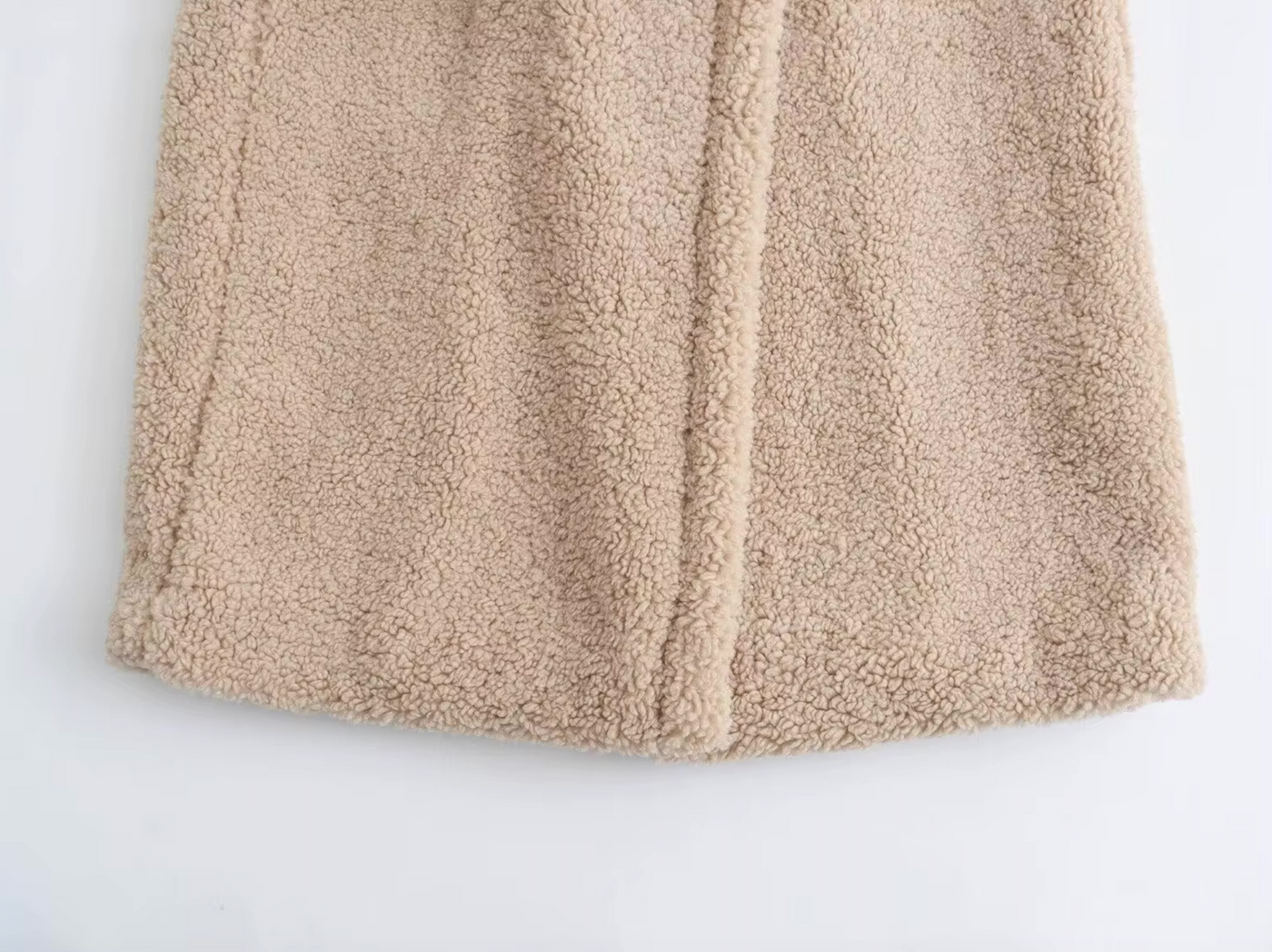 Ellie | Long Fleece Wool-Blend Coat
