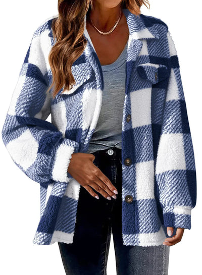 Sara™ | Plush Button-Up Jacket