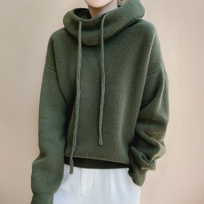 Helena | Cozy Knit Hoodie