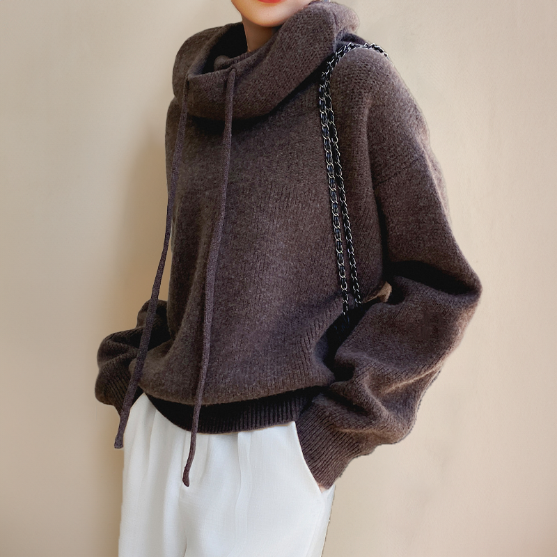 Helena | Cozy Knit Hoodie