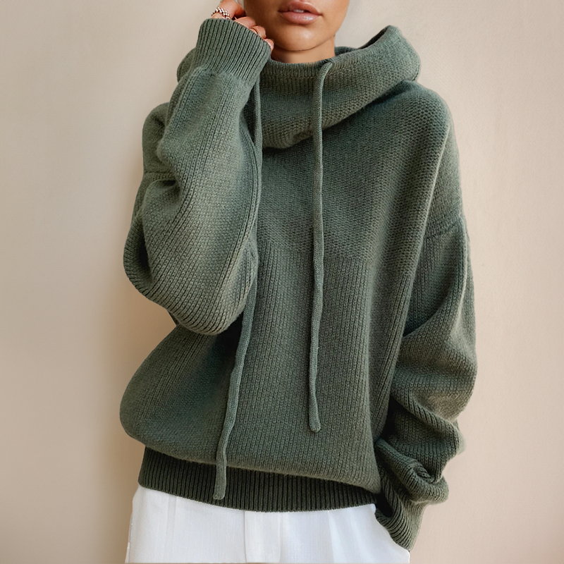 Helena | Cozy Knit Hoodie